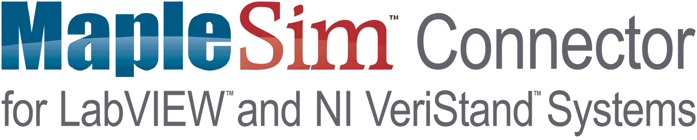MapleSim 6 Connector to NI LabVIEW and Veristand