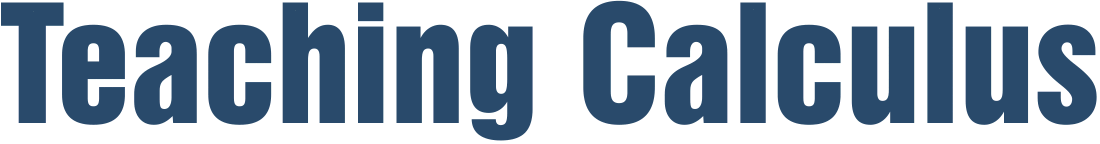 Teaching Calculus Application Collection, M2020,